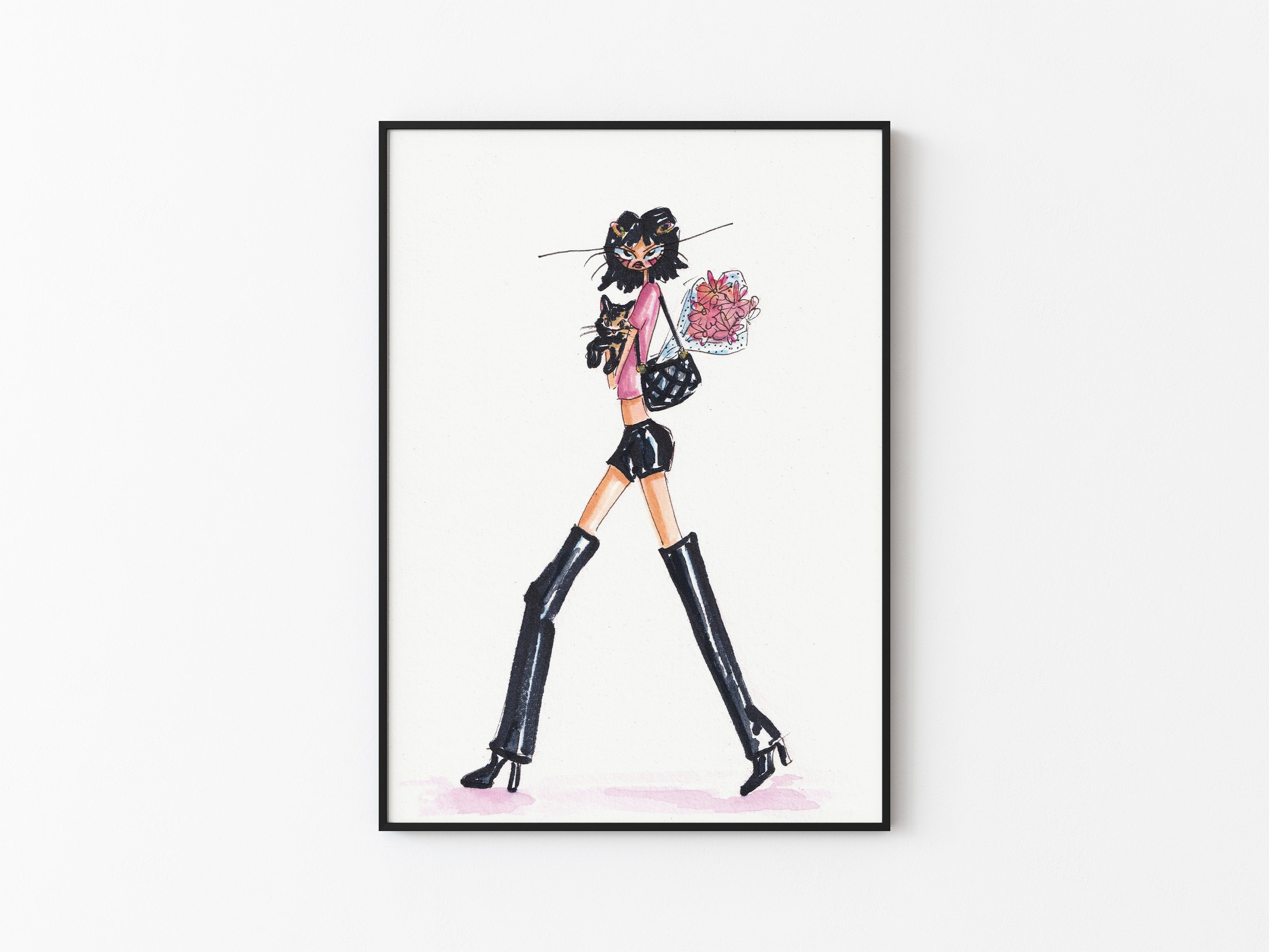 She's Taking the Cat - Fine Art Print Presale